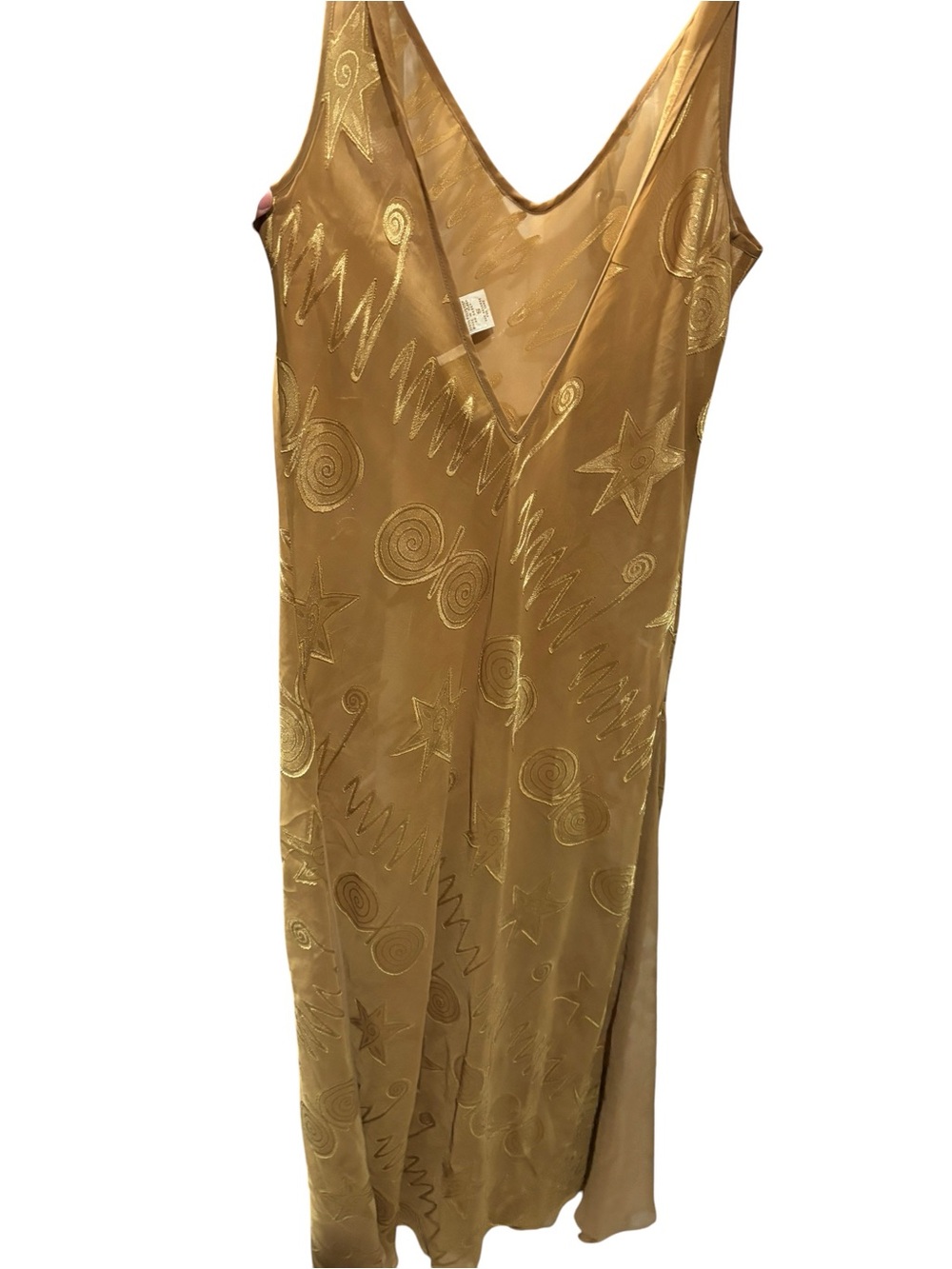 Vintage Gold Label Victorias Secret Celestial Slip Dress size small